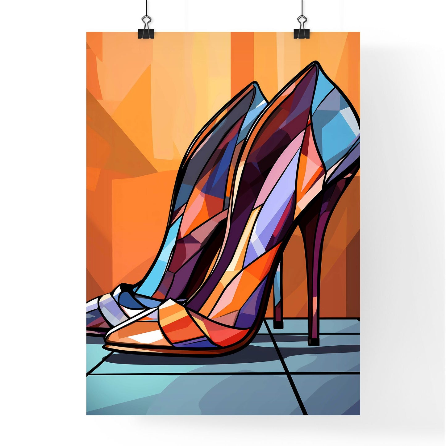 Pair Of High Heeled Shoes Art Print Default Title