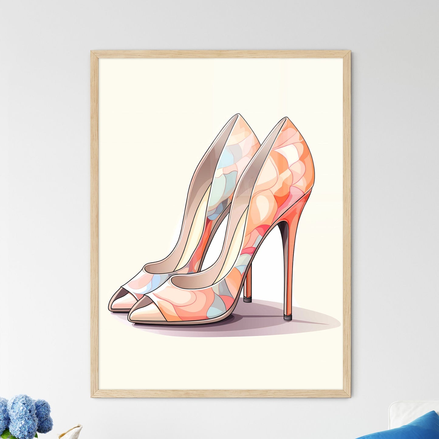 Pair Of High Heeled Shoes Art Print Default Title