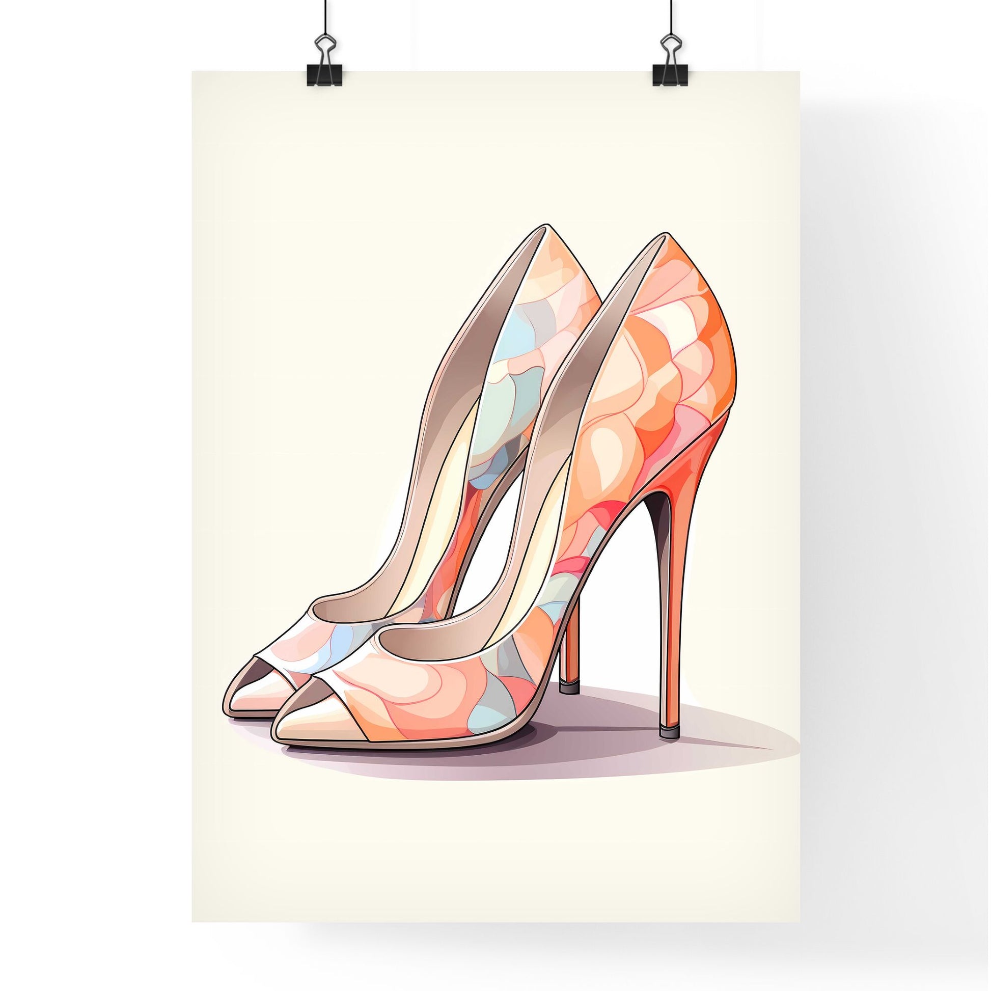 Pair Of High Heeled Shoes Art Print Default Title