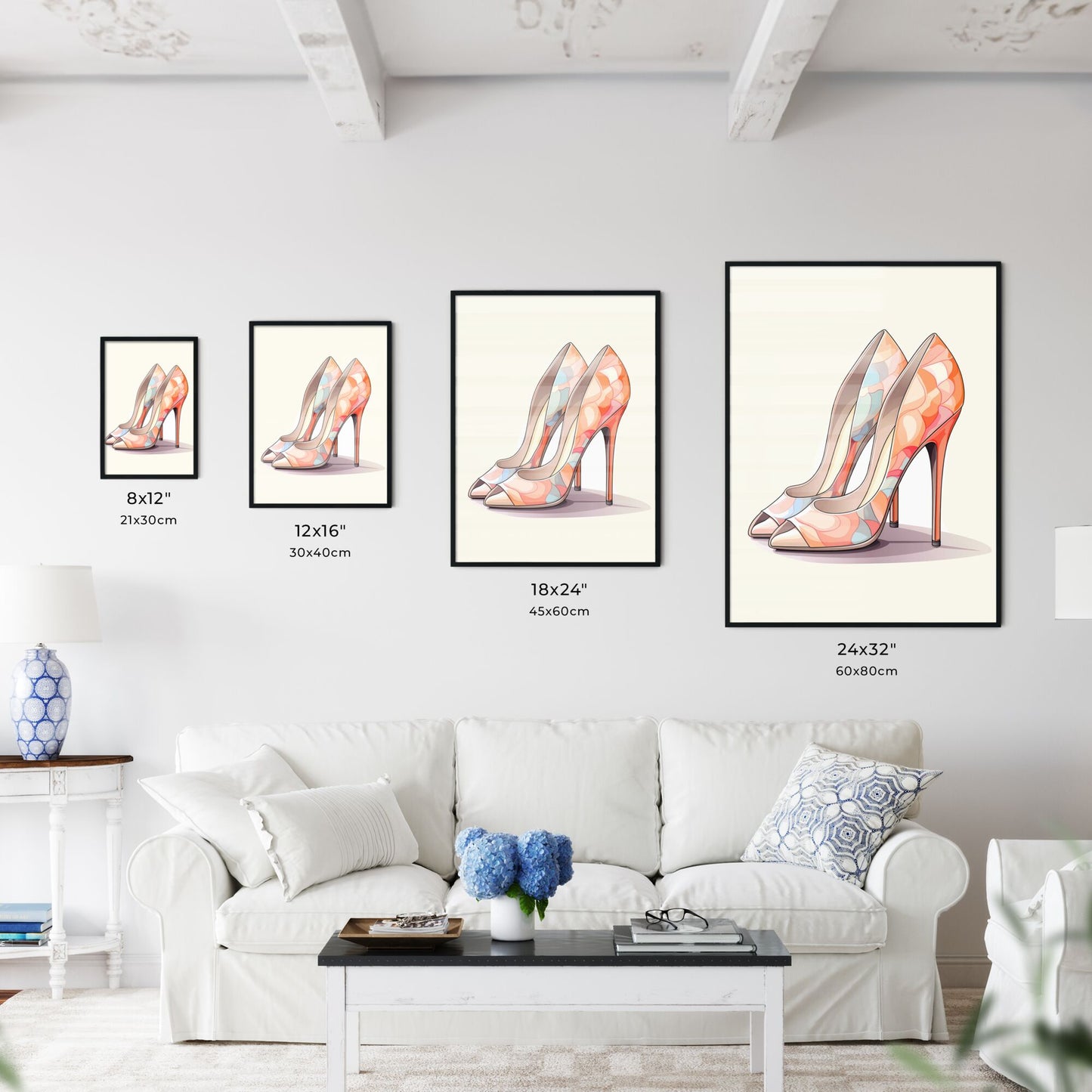 Pair Of High Heeled Shoes Art Print Default Title