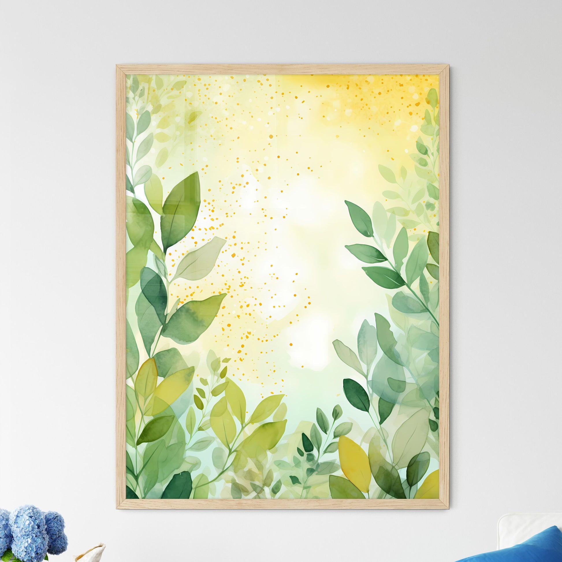 Painting Of Leaves And Branches Art Print Default Title