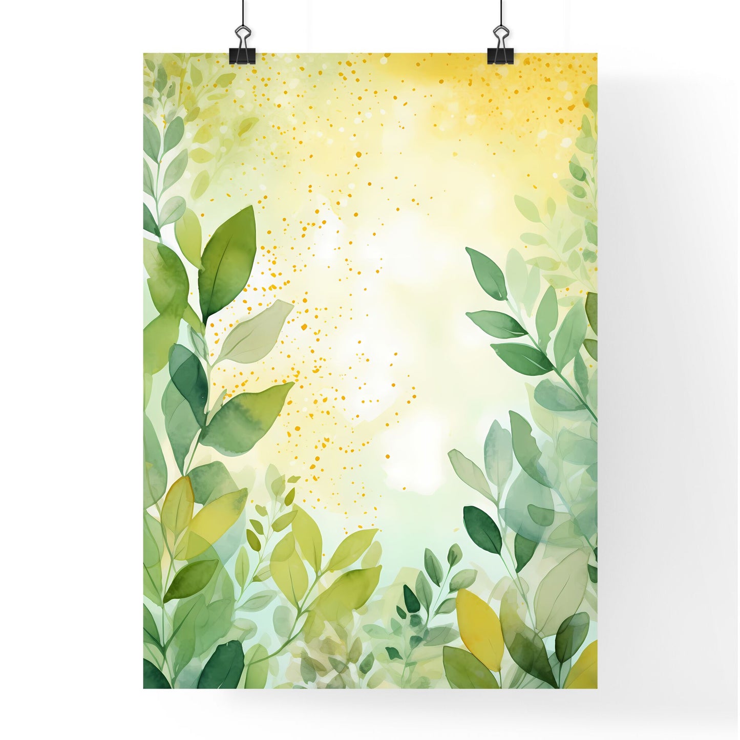 Painting Of Leaves And Branches Art Print Default Title