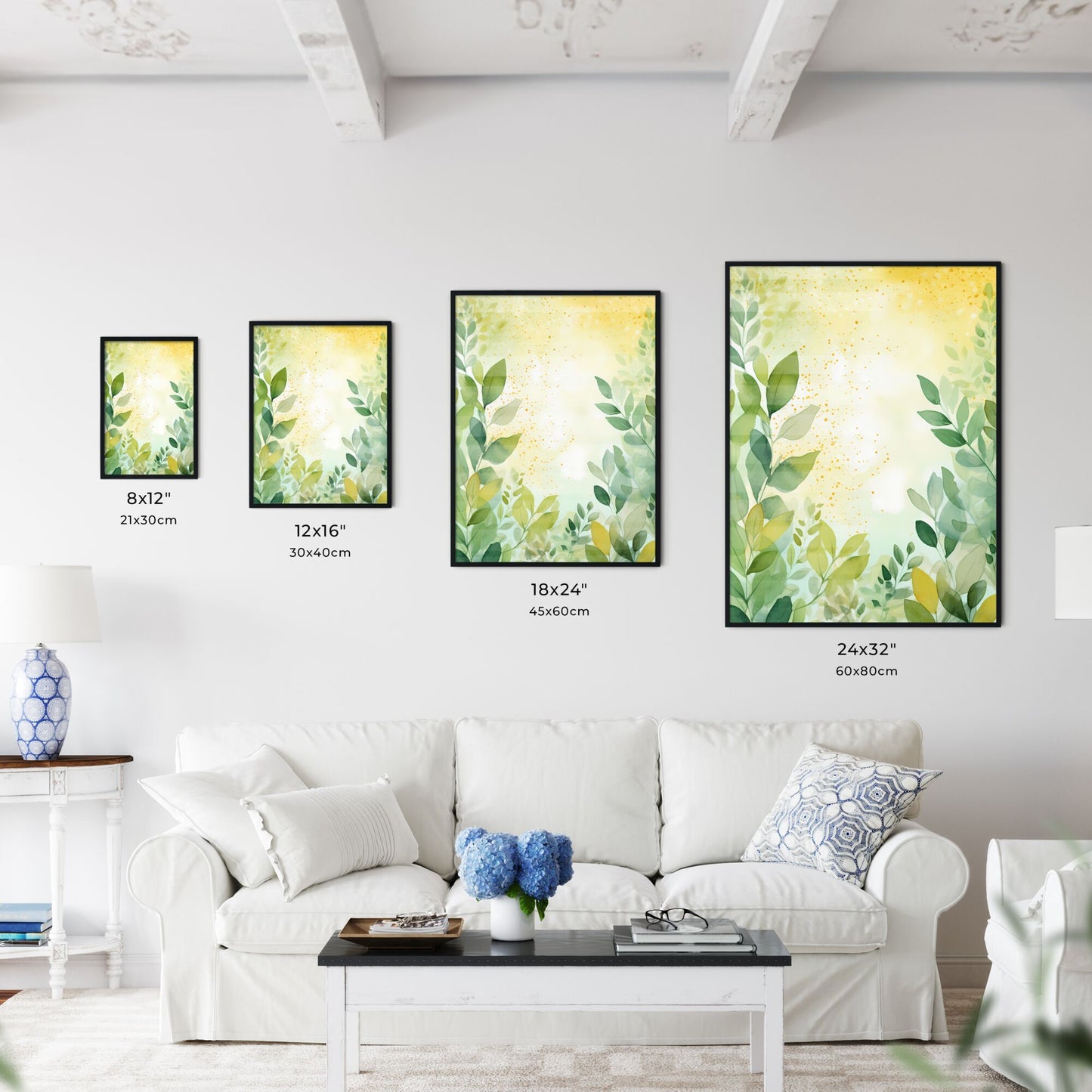 Painting Of Leaves And Branches Art Print Default Title