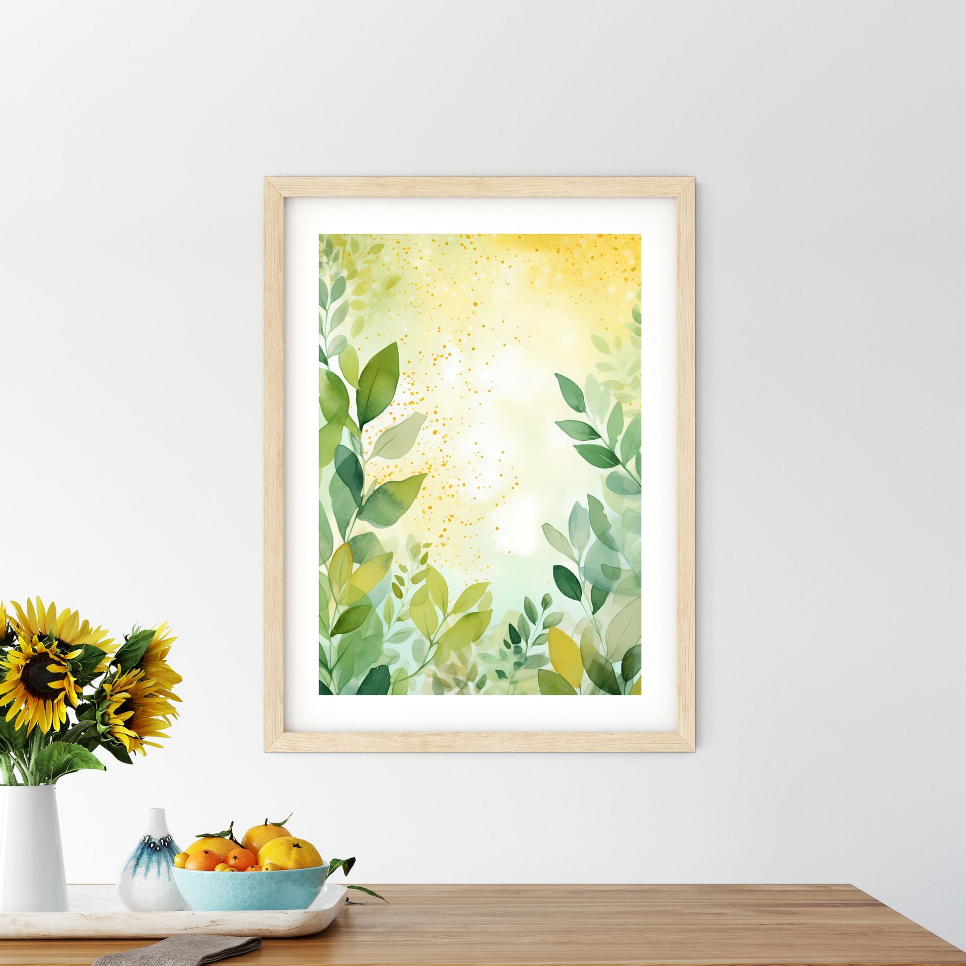 Painting Of Leaves And Branches Art Print Default Title