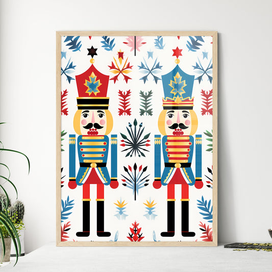 Nutcracker With Leaves And Flowers Art Print Default Title