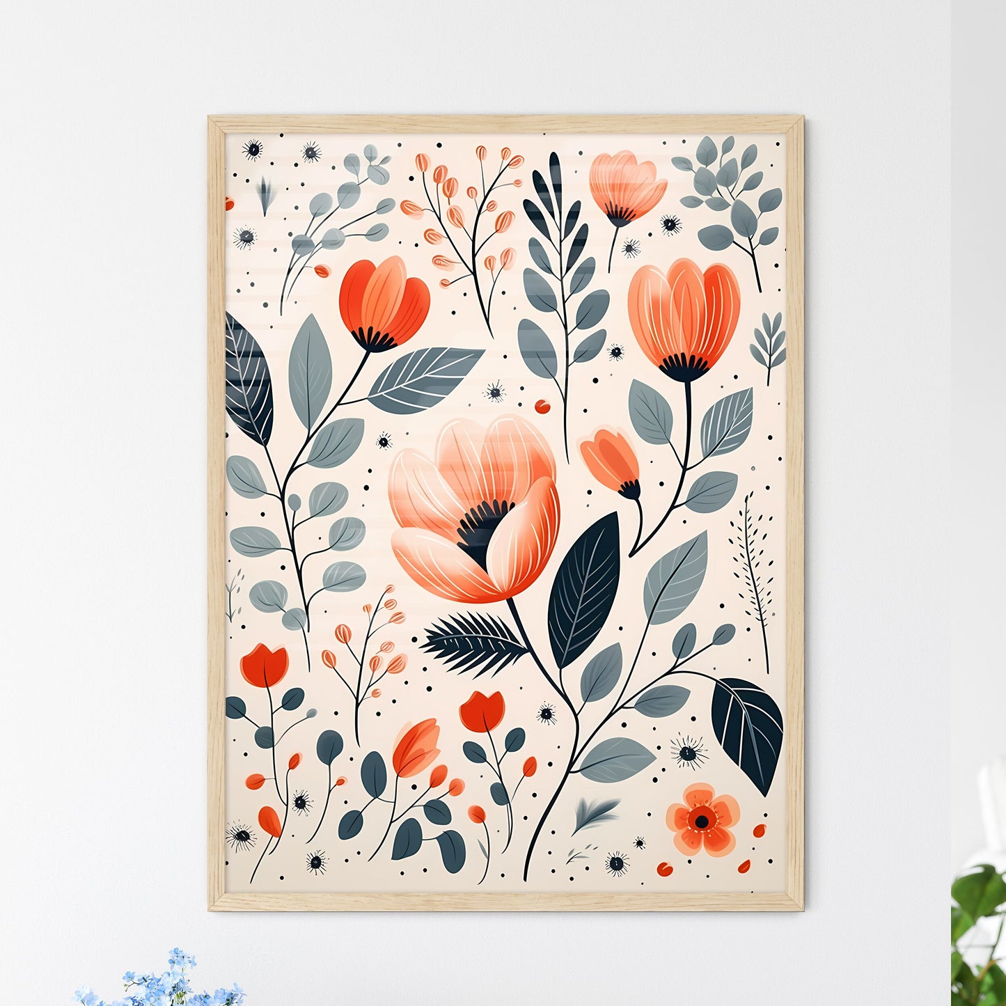 Close Up Of Flowers Art Print Default Title