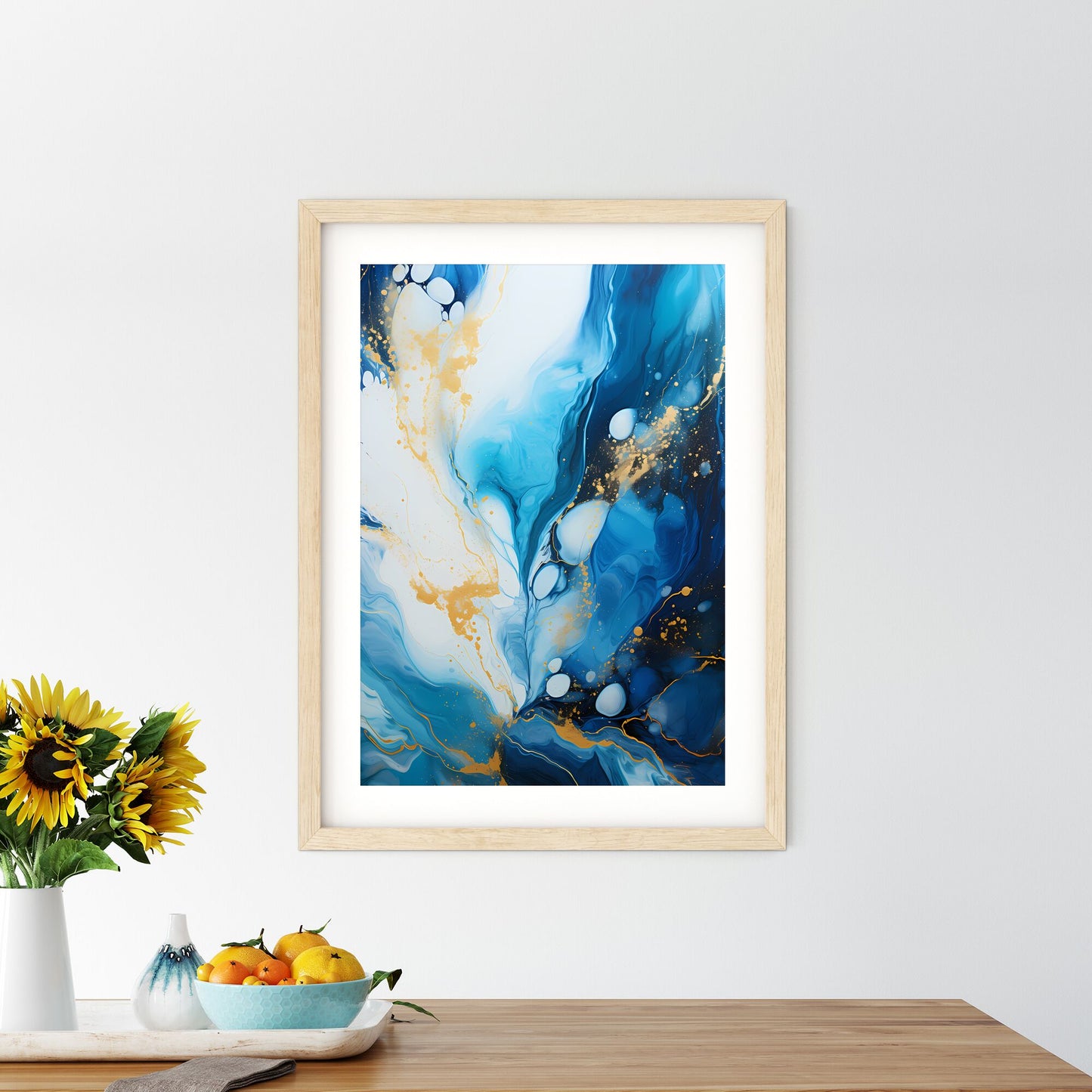 Blue And White Painting Art Print Default Title
