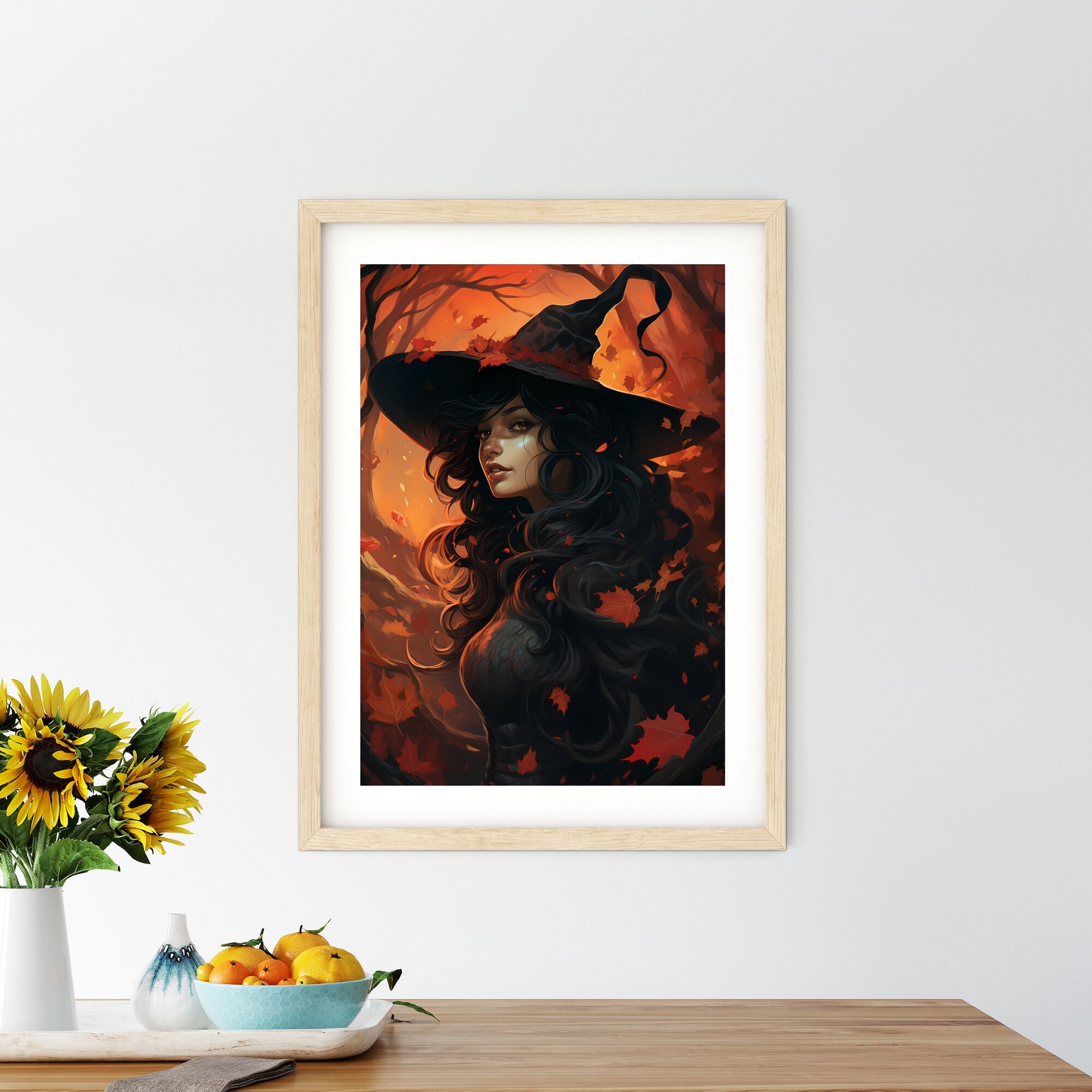 Woman In A Person Hat Art Print Default Title
