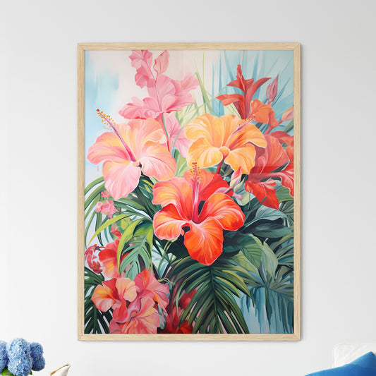 Painting Of Flowers And Leaves Art Print Default Title