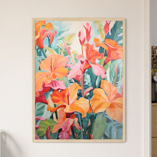 Painting Of Orange Flowers Art Print Default Title