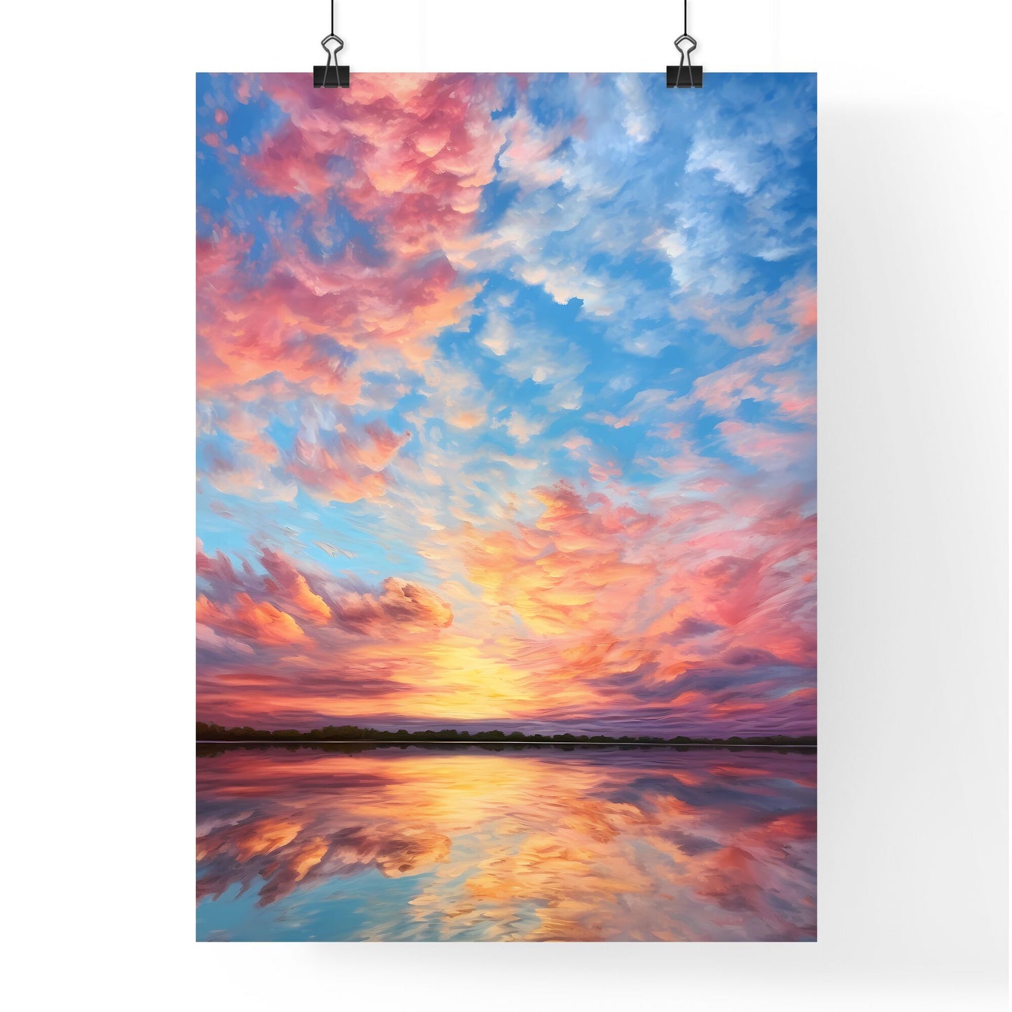 Sunset Over Water Art Print Default Title