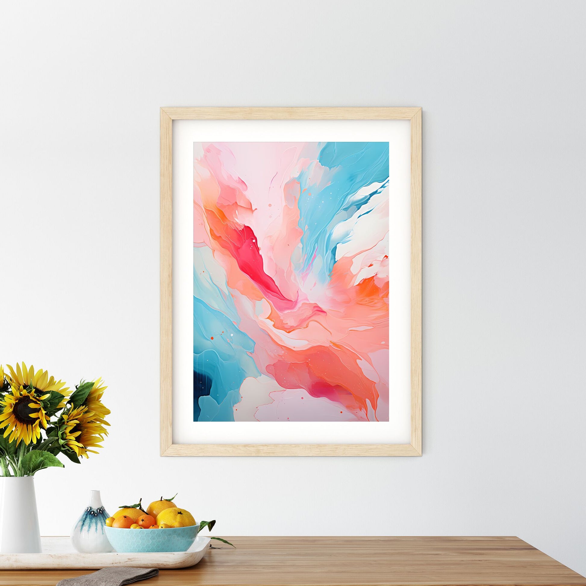 Colorful Painting Of A Cloud Of Paint Art Print Default Title
