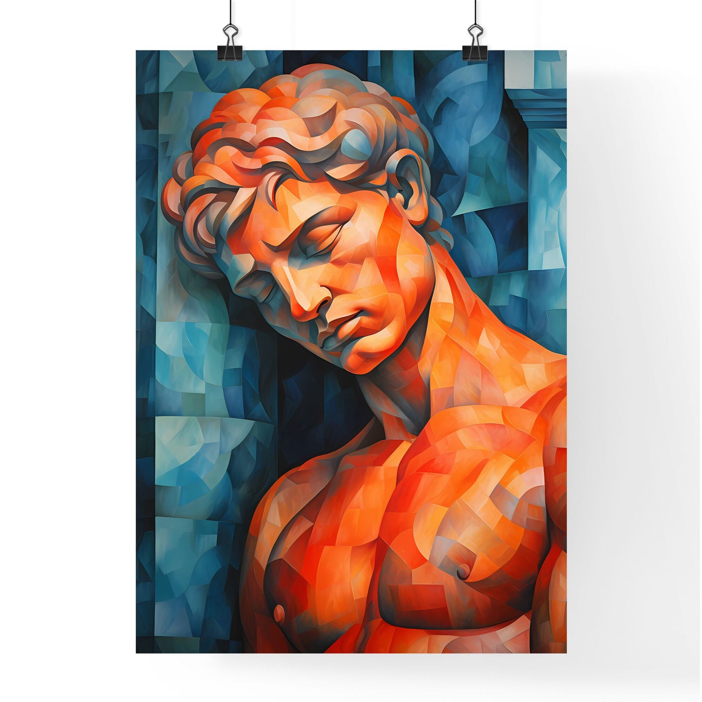 Painting Of A Mans Head Art Print Default Title