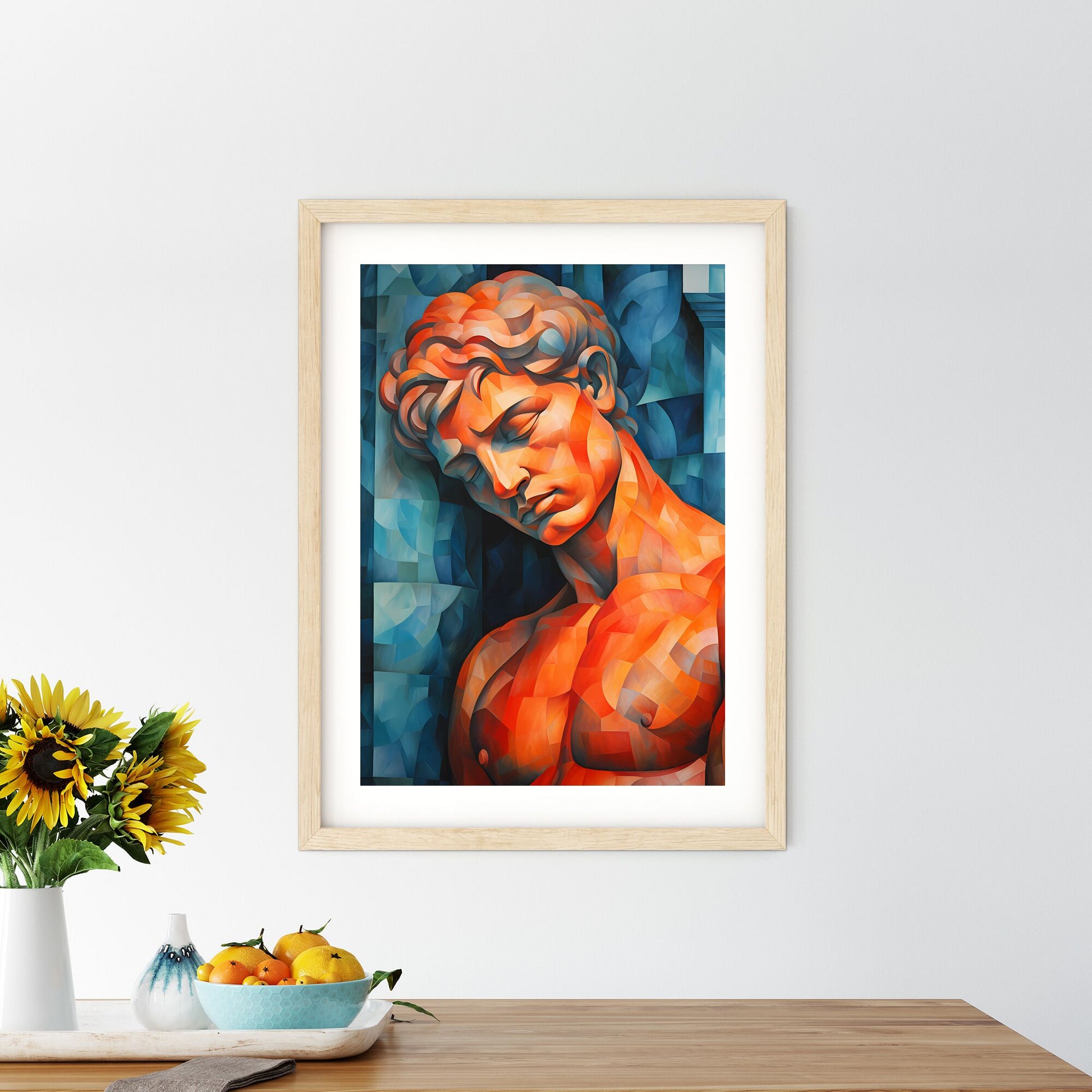 Painting Of A Mans Head Art Print Default Title