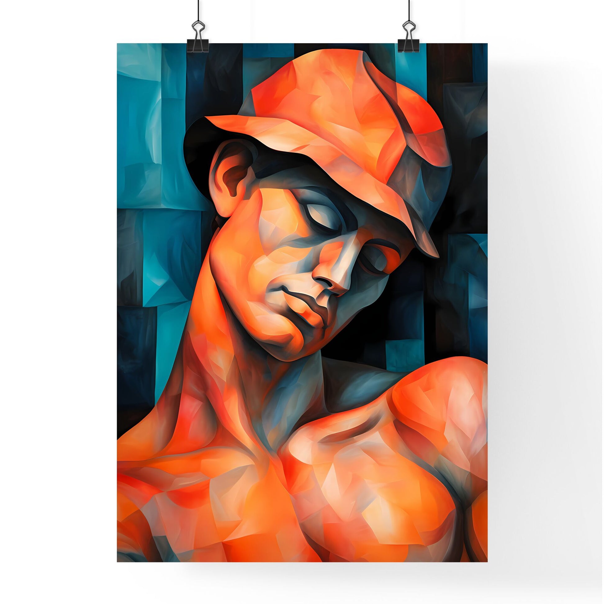 Painting Of A Man Wearing A Hat Art Print Default Title