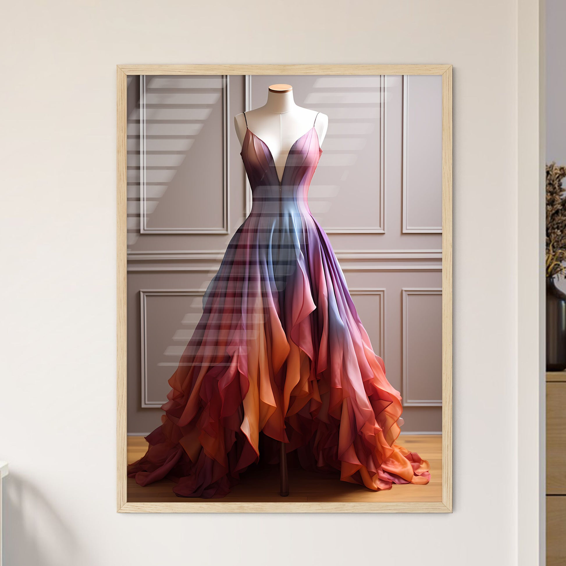 Mannequin Wearing A Dress Art Print Default Title