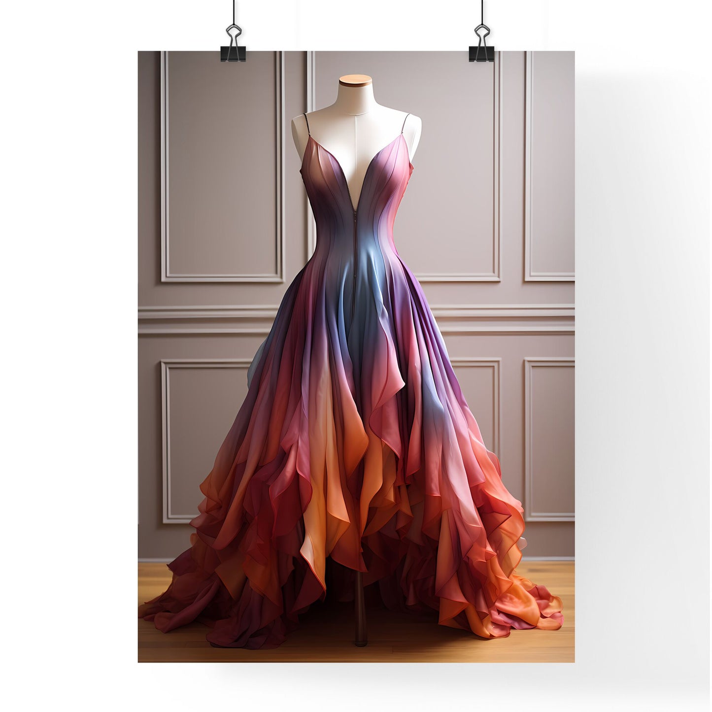 Mannequin Wearing A Dress Art Print Default Title