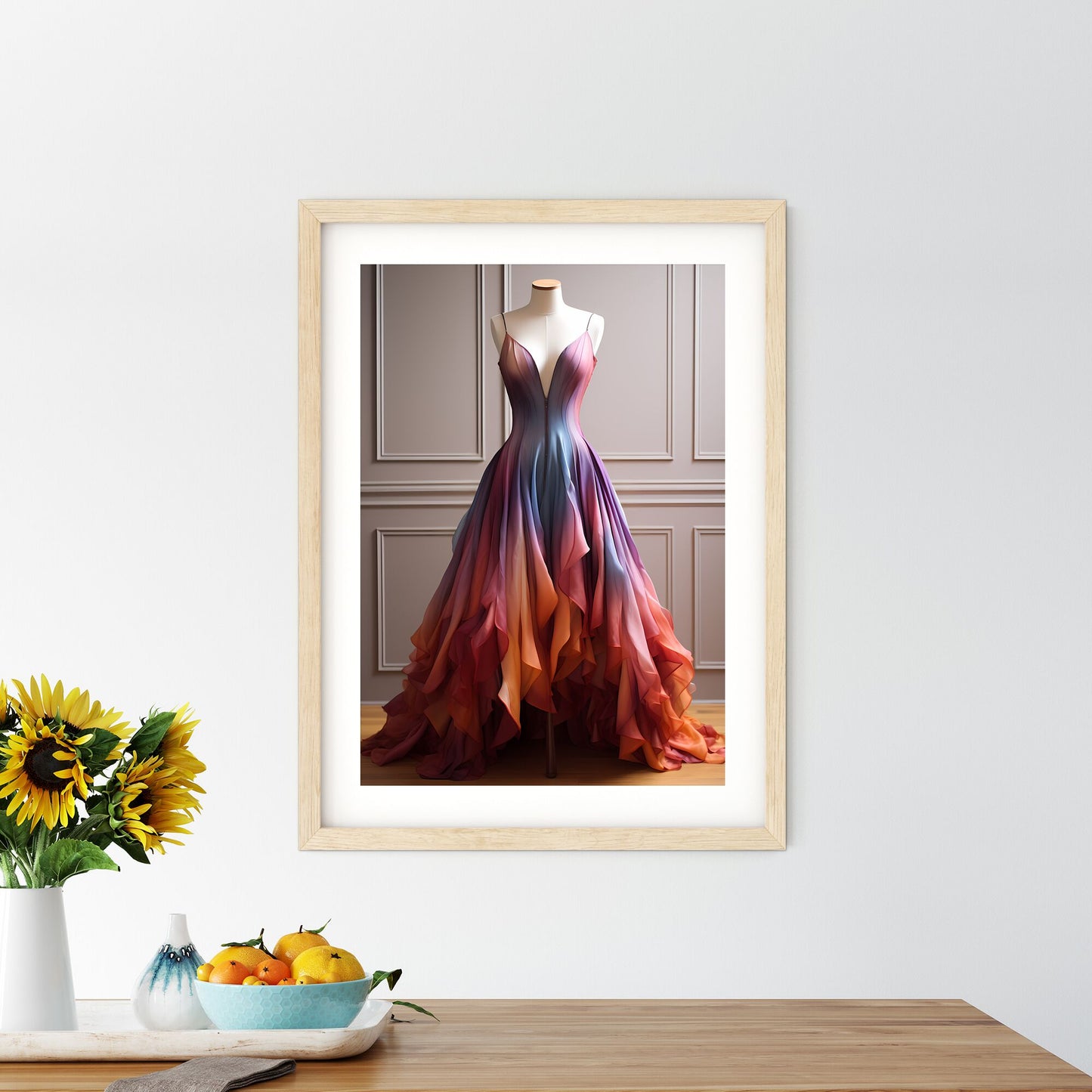 Mannequin Wearing A Dress Art Print Default Title