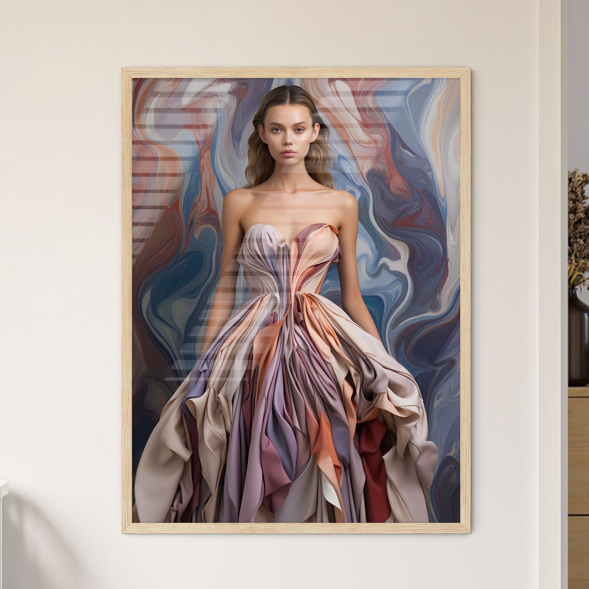 Woman In A Dress Art Print Default Title