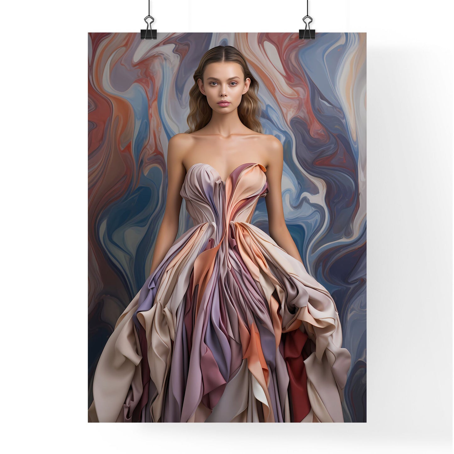 Woman In A Dress Art Print Default Title