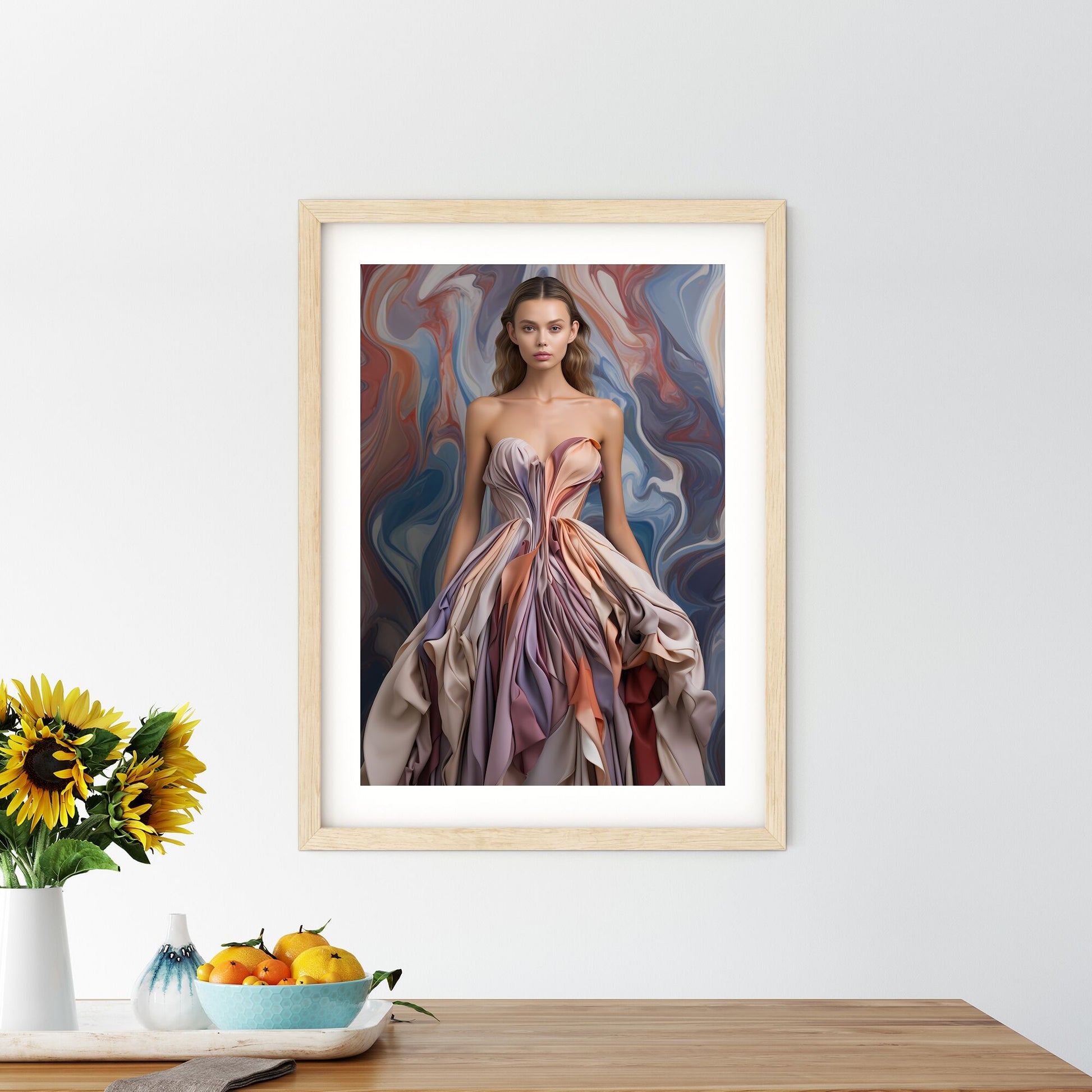 Woman In A Dress Art Print Default Title