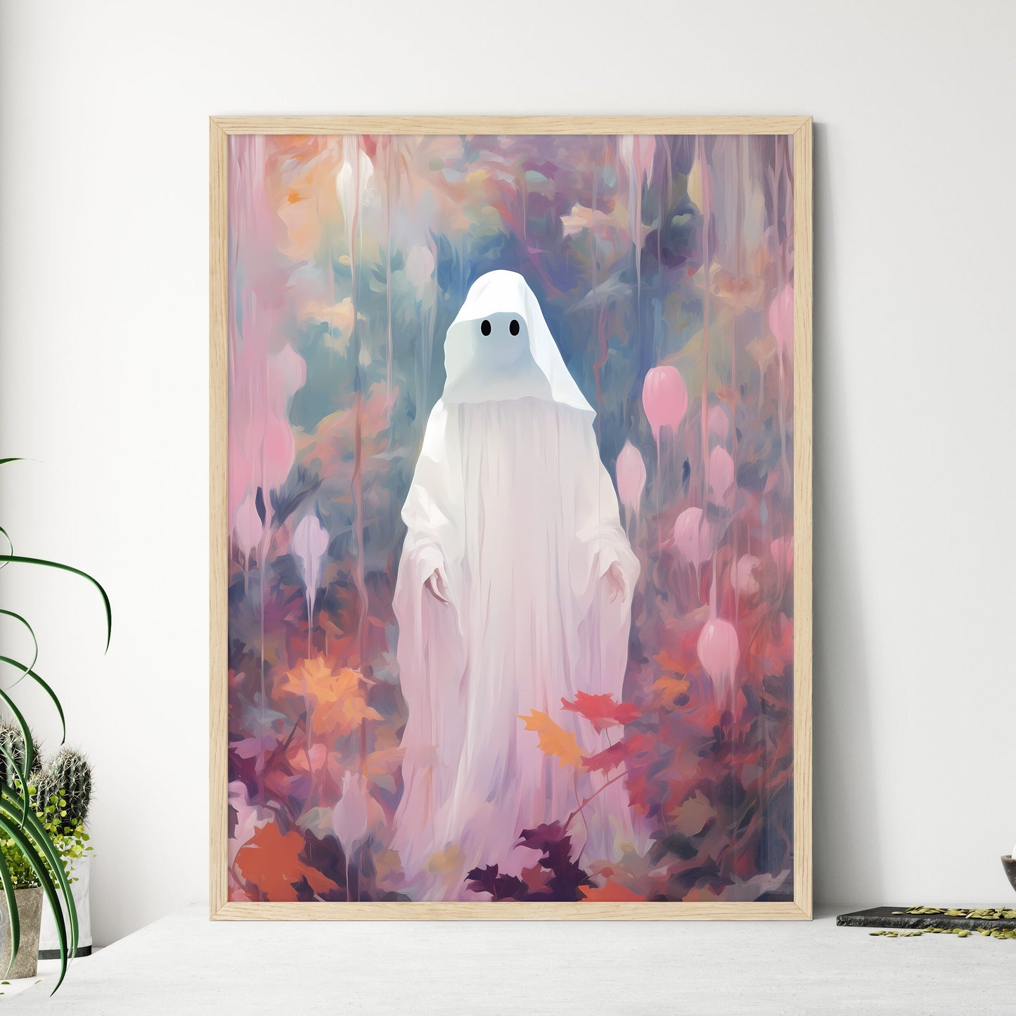 Person In A White Garment Art Print Default Title