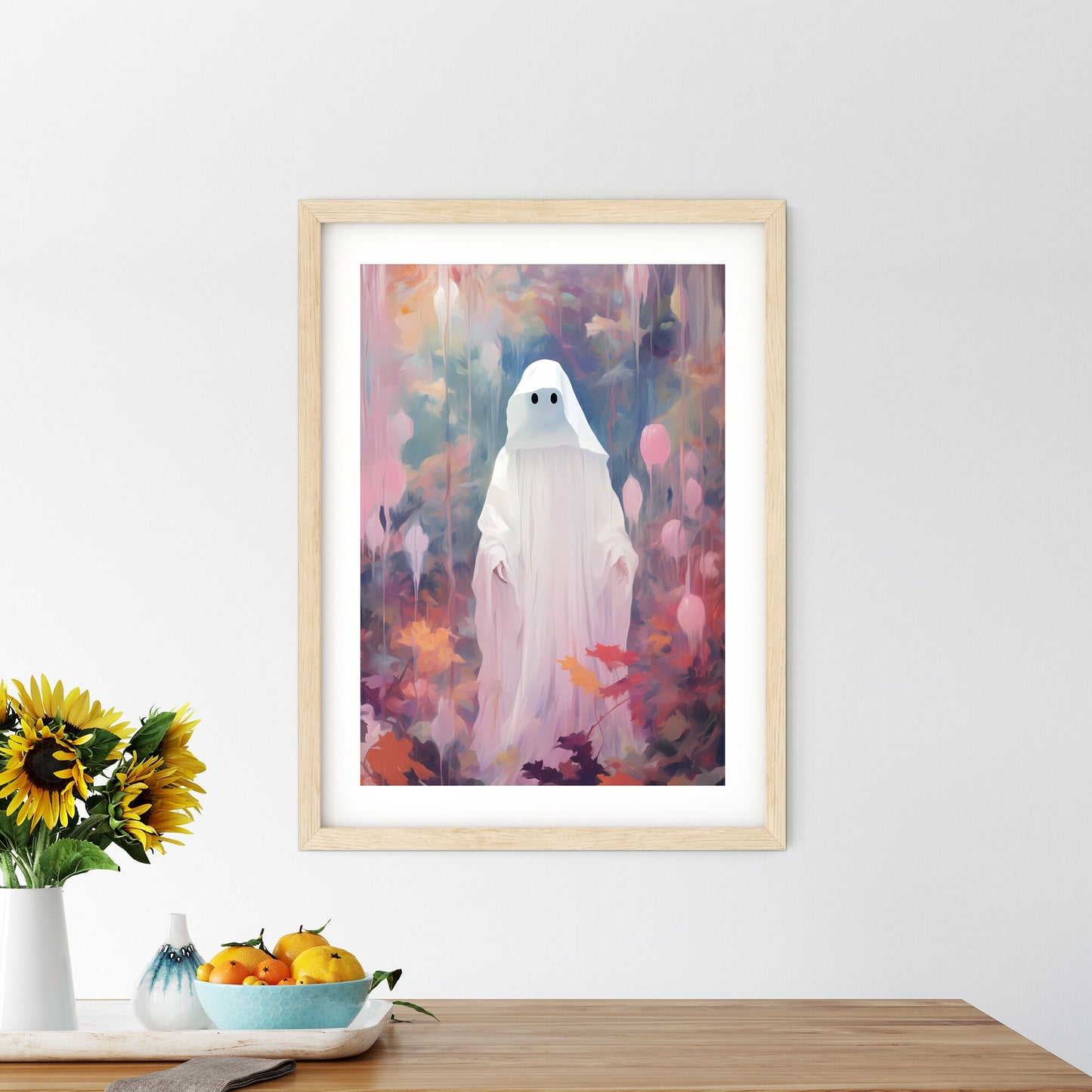 Person In A White Garment Art Print Default Title