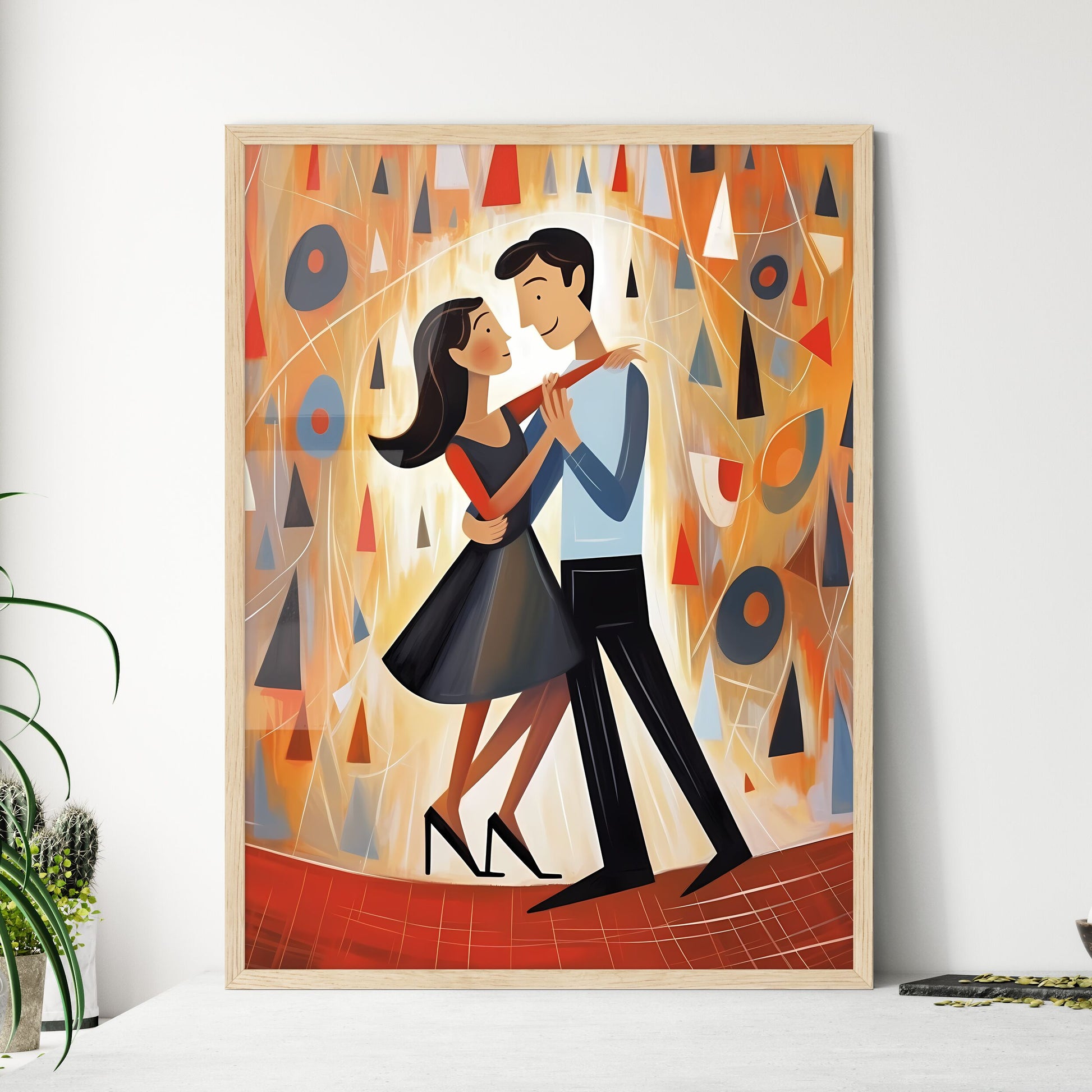 Man And Woman Dancing Art Print Default Title