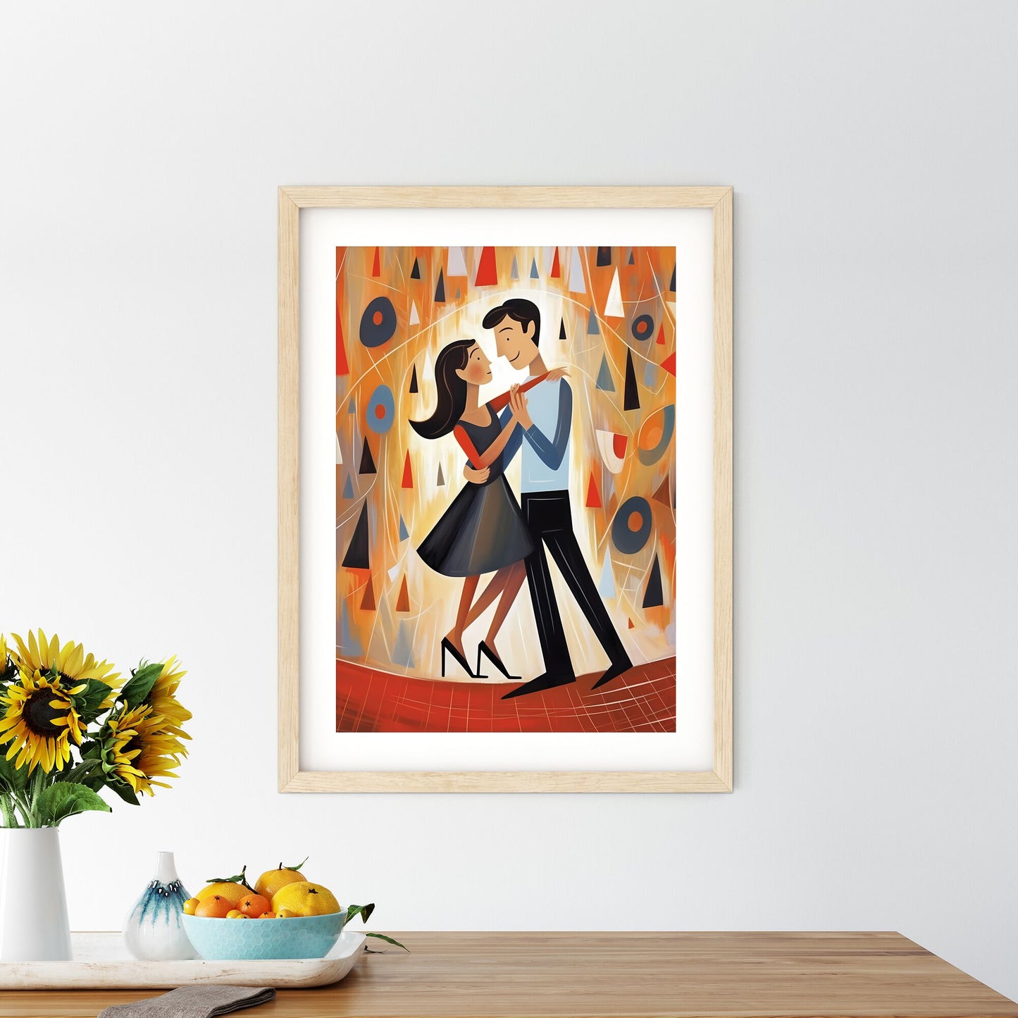 Man And Woman Dancing Art Print Default Title