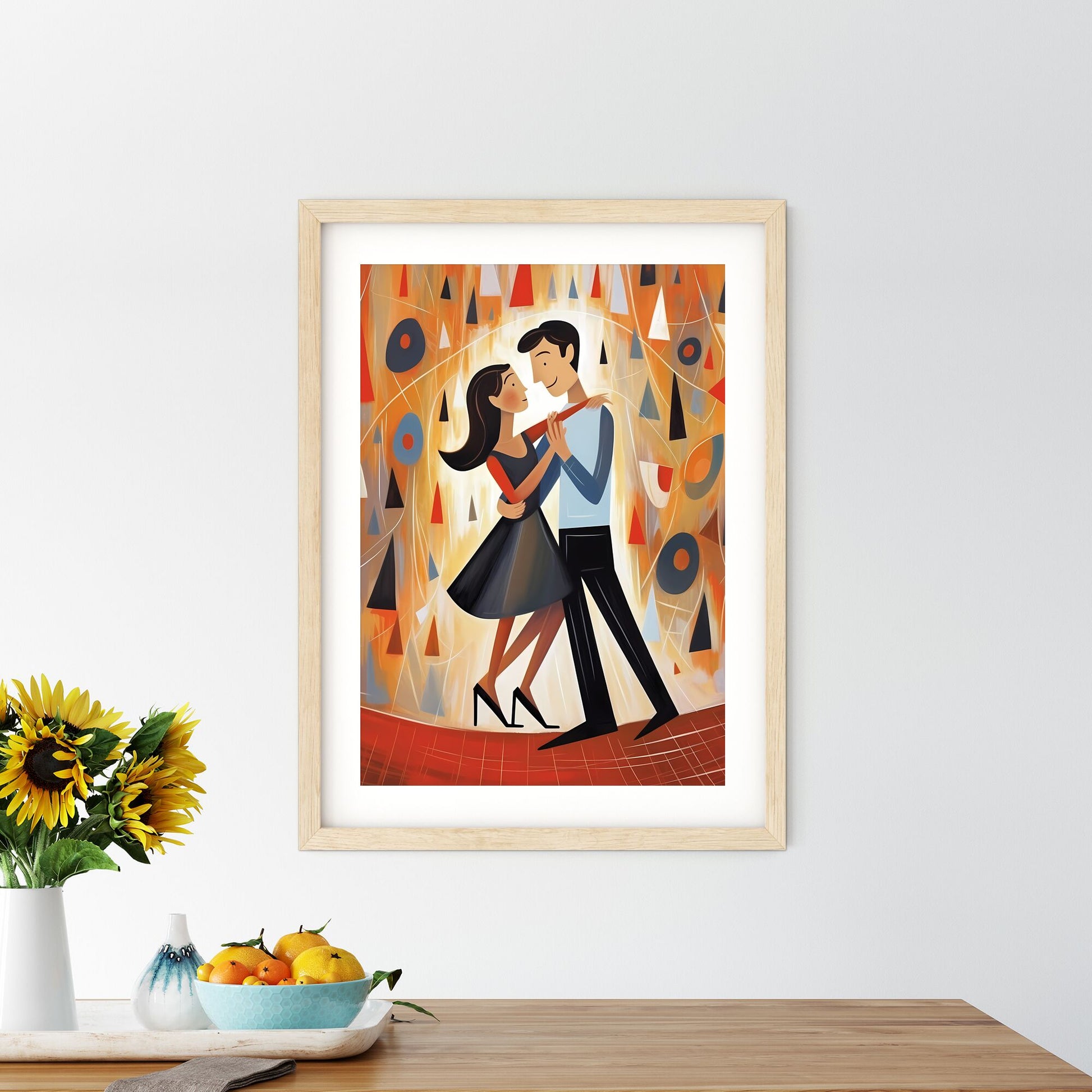 Man And Woman Dancing Art Print Default Title