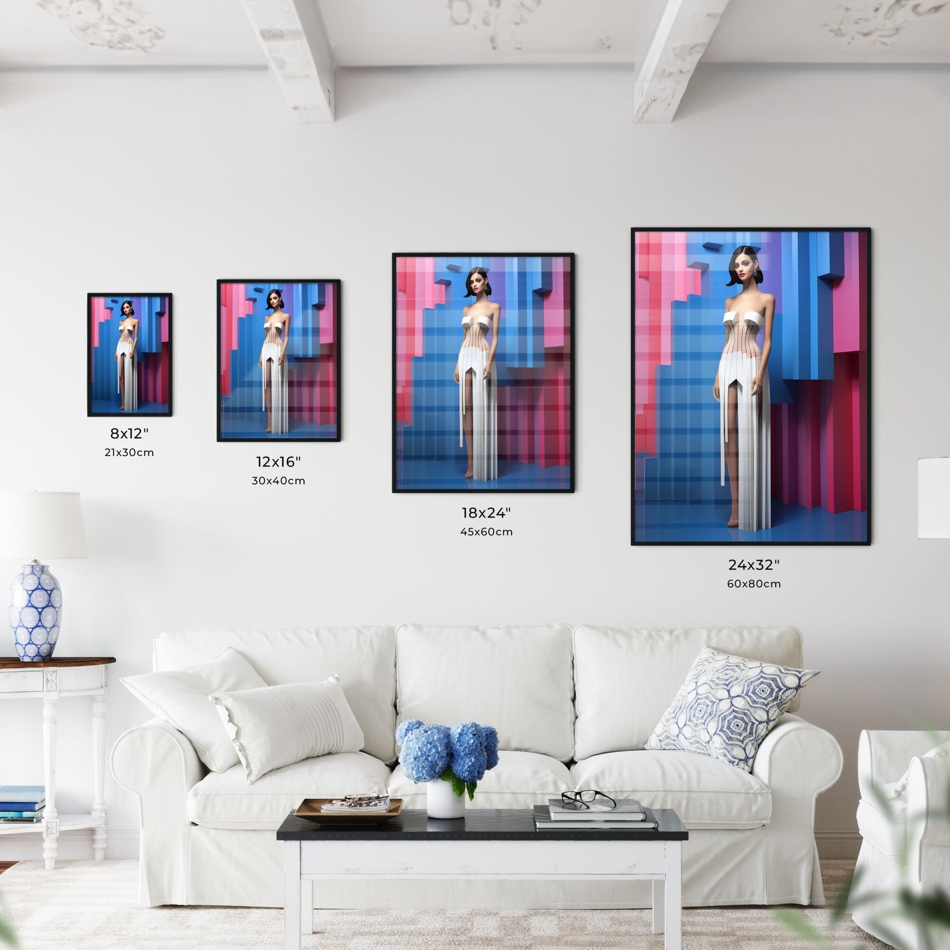 Woman In A Dress Art Print Default Title