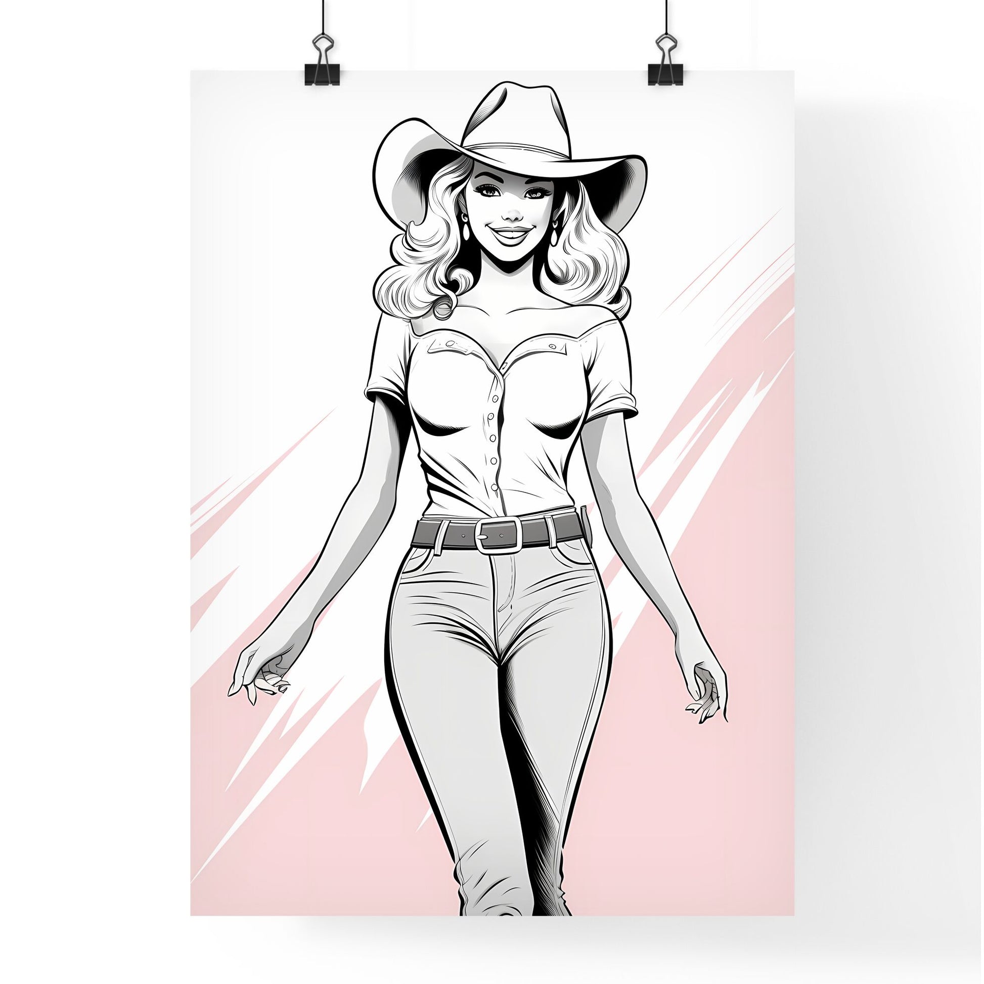 Woman In A Hat Art Print Default Title