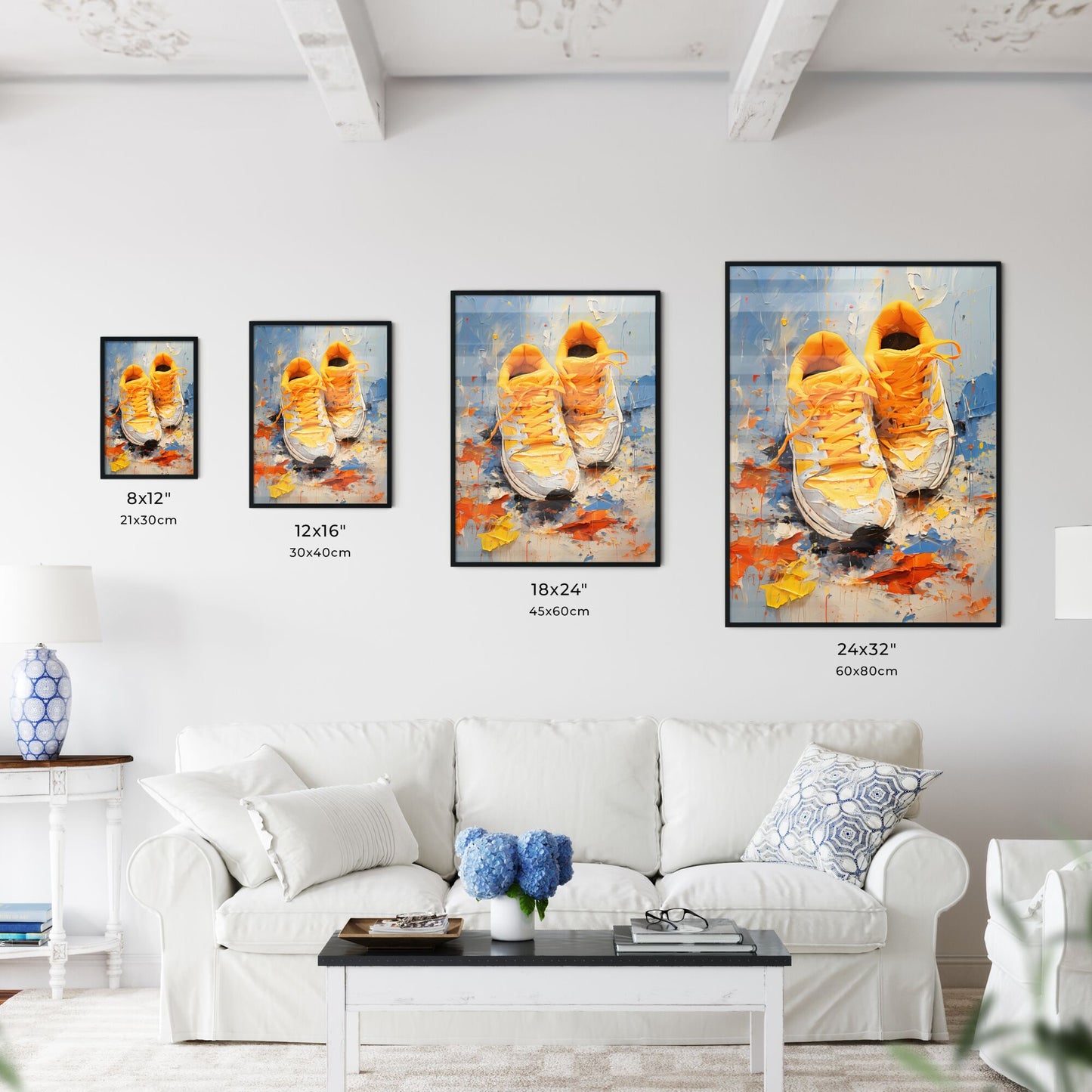 Pair Of Yellow Shoes Art Print Default Title