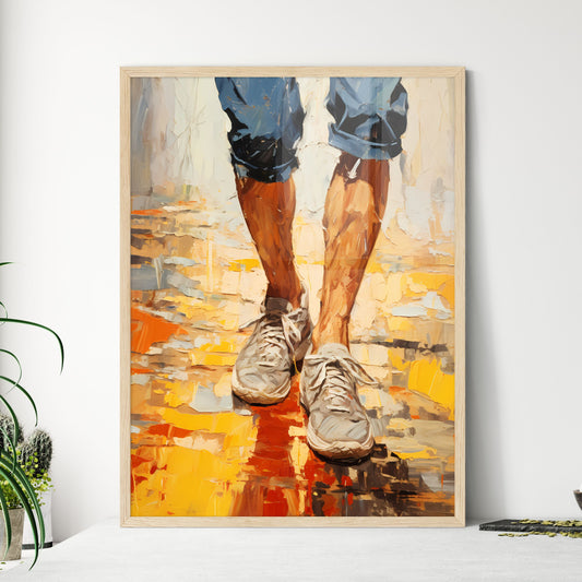 Painting Of Legs And Shoes Art Print Default Title