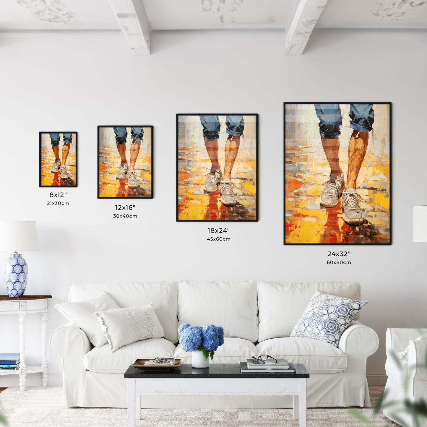 Painting Of Legs And Shoes Art Print Default Title