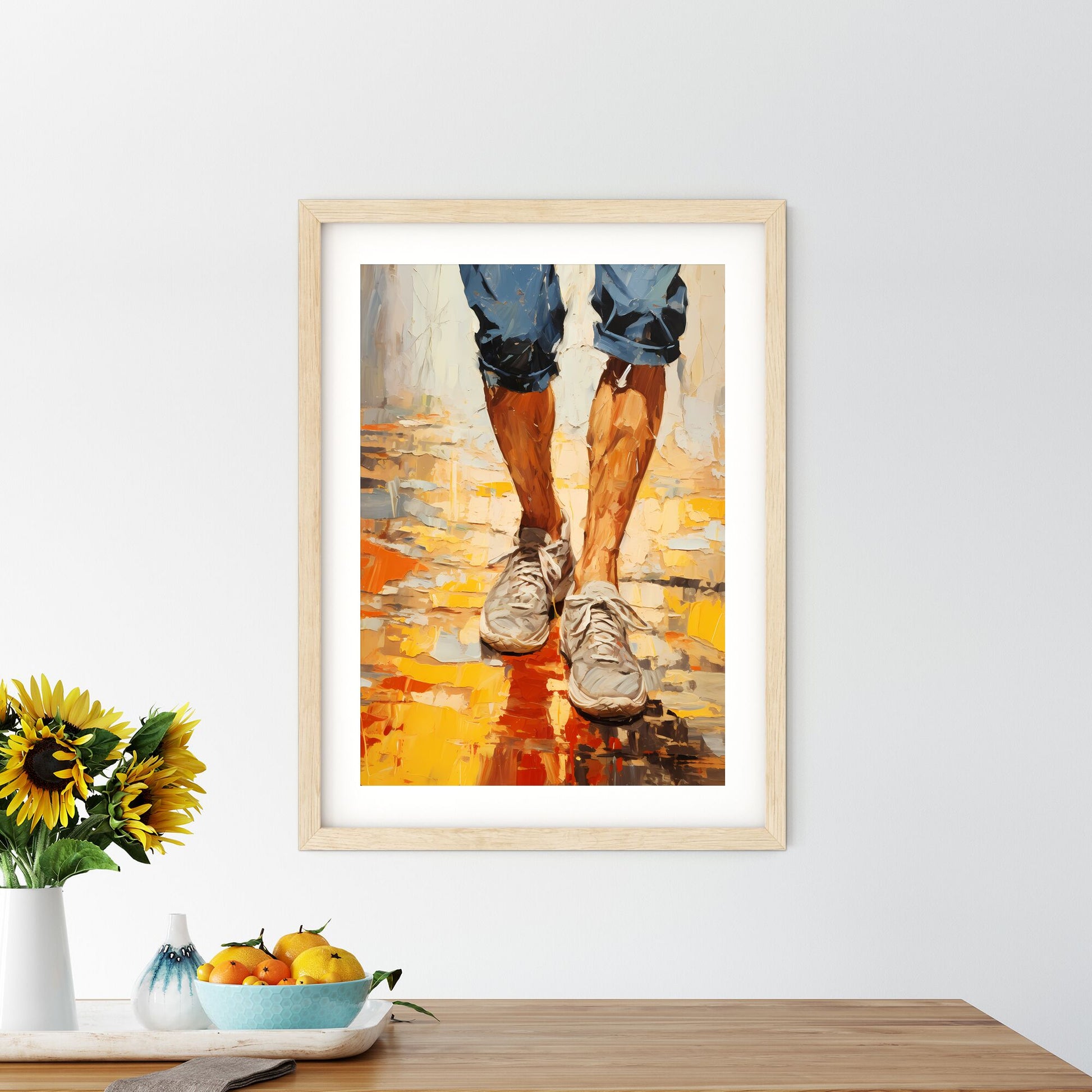 Painting Of Legs And Shoes Art Print Default Title