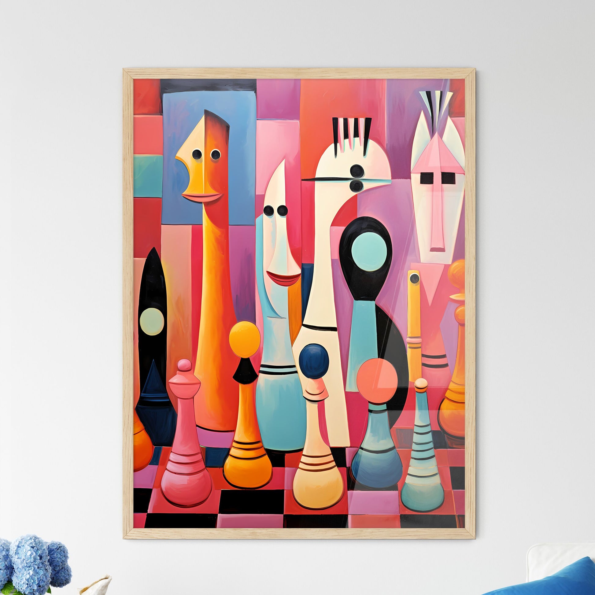 Painting Of Different Shapes  Wall Art