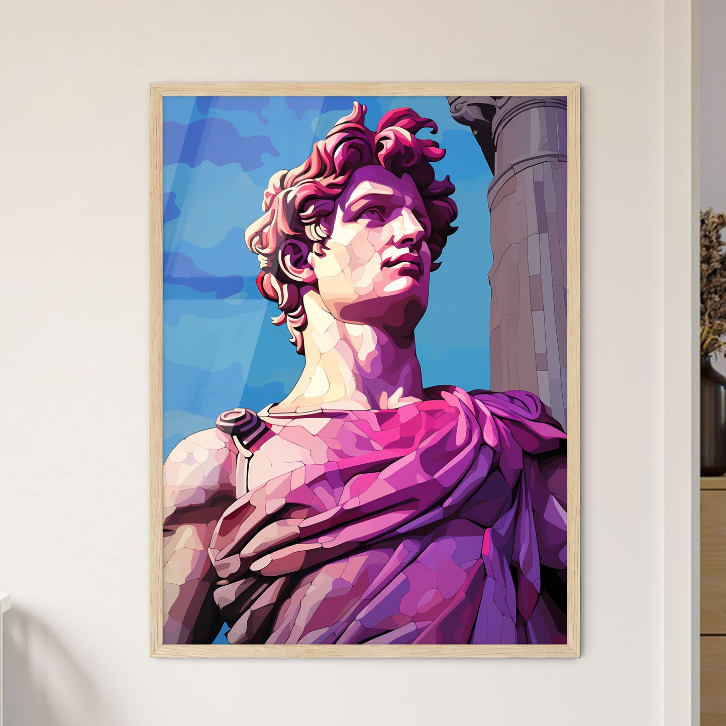 Statue Of A Man Art Print Default Title