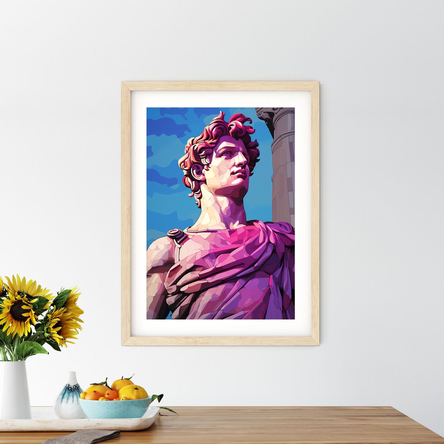 Statue Of A Man Art Print Default Title