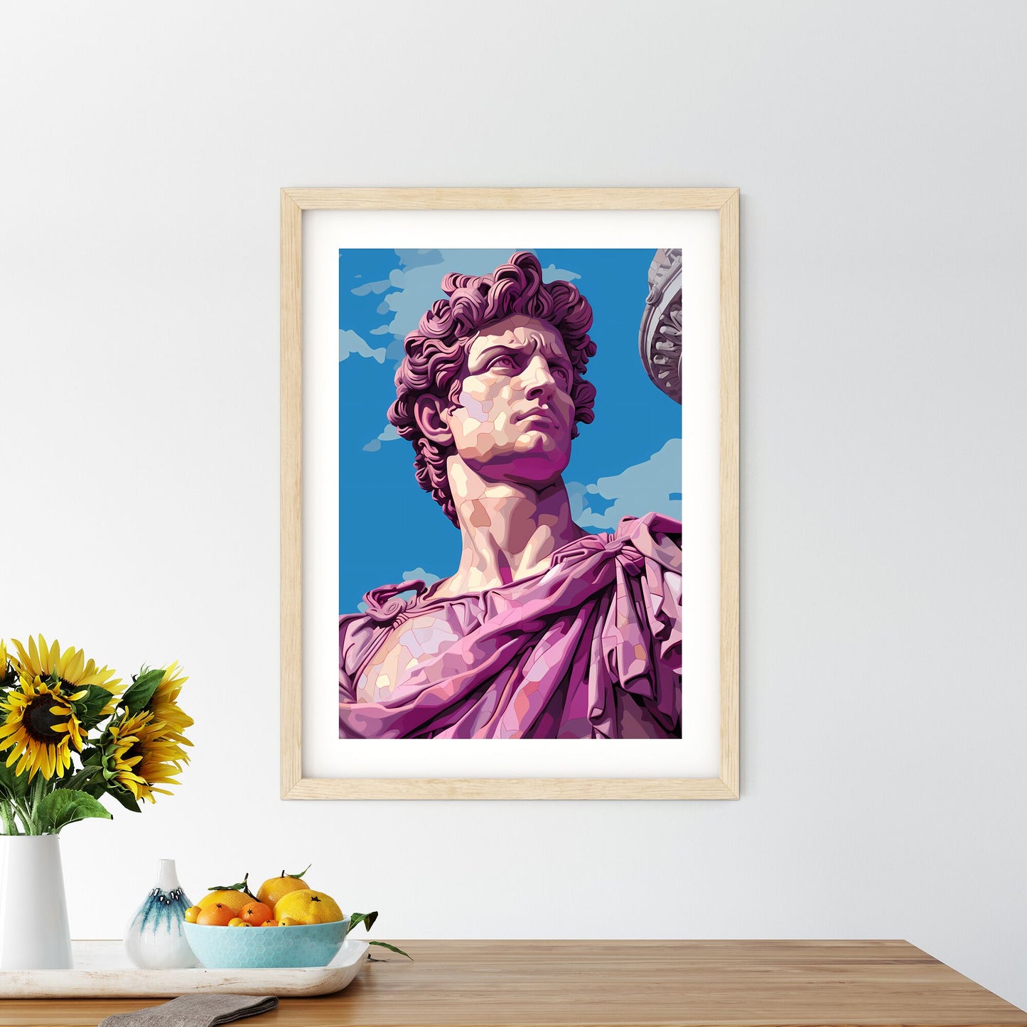 Statue Of A Man Art Print Default Title