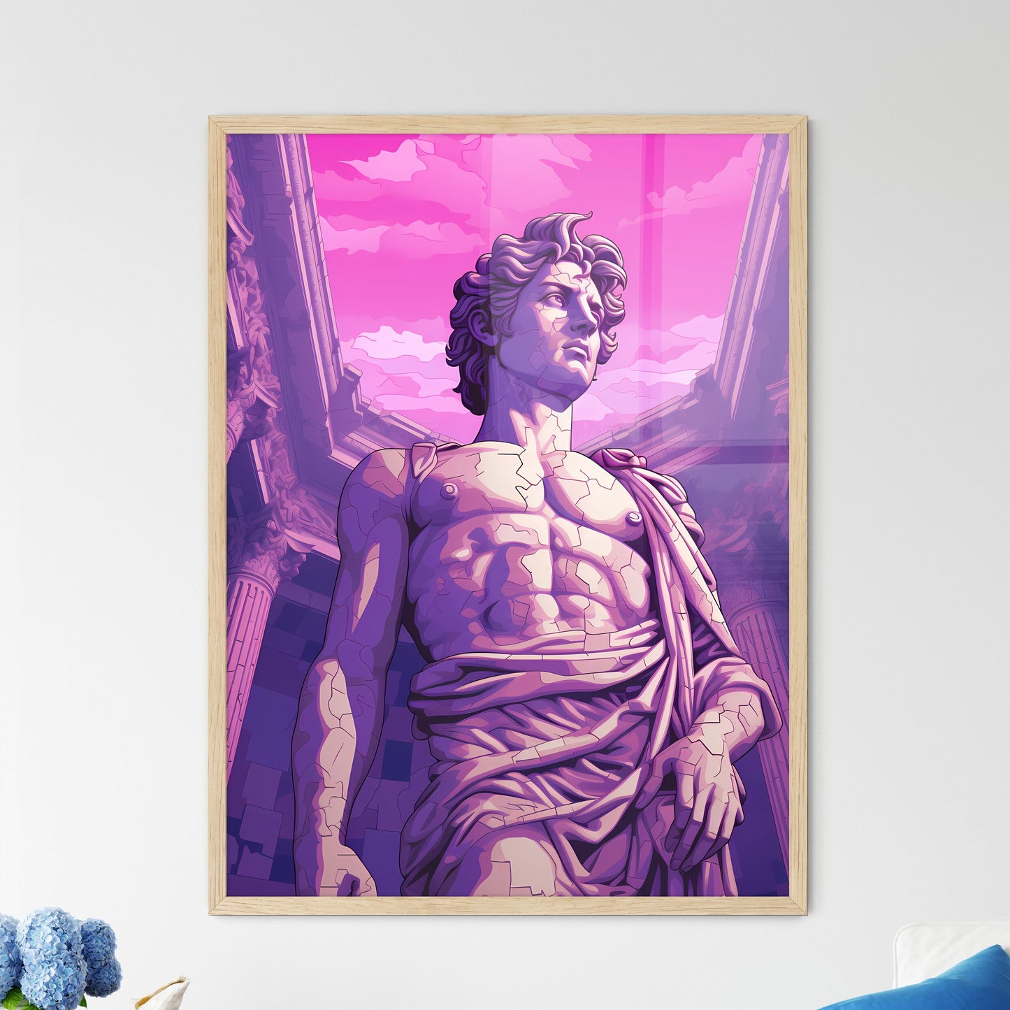 Statue Of A Man Art Print Default Title