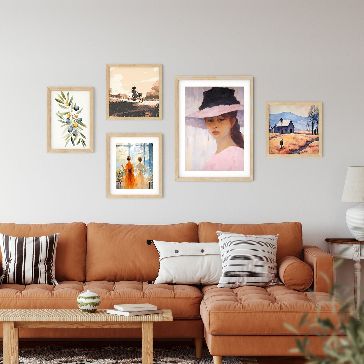 Painting Of A Woman Wearing A Hat Art Print Default Title