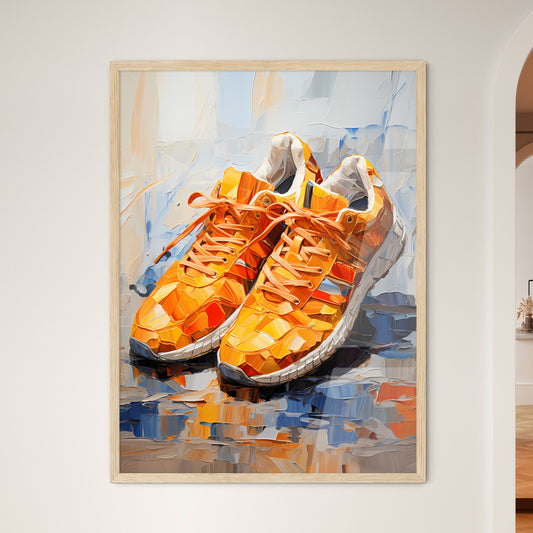 Pair Of Orange Shoes Art Print Default Title