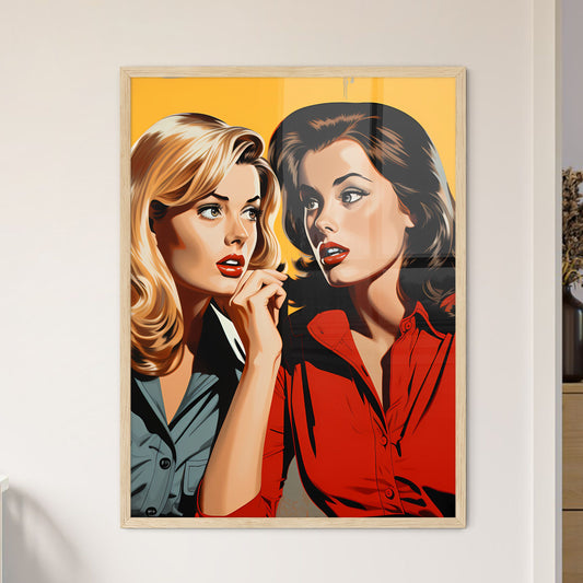 Couple Of Women Looking At Each Other Art Print Default Title