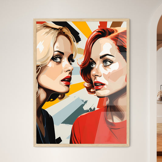 Woman Looking At Another Woman Art Print Default Title