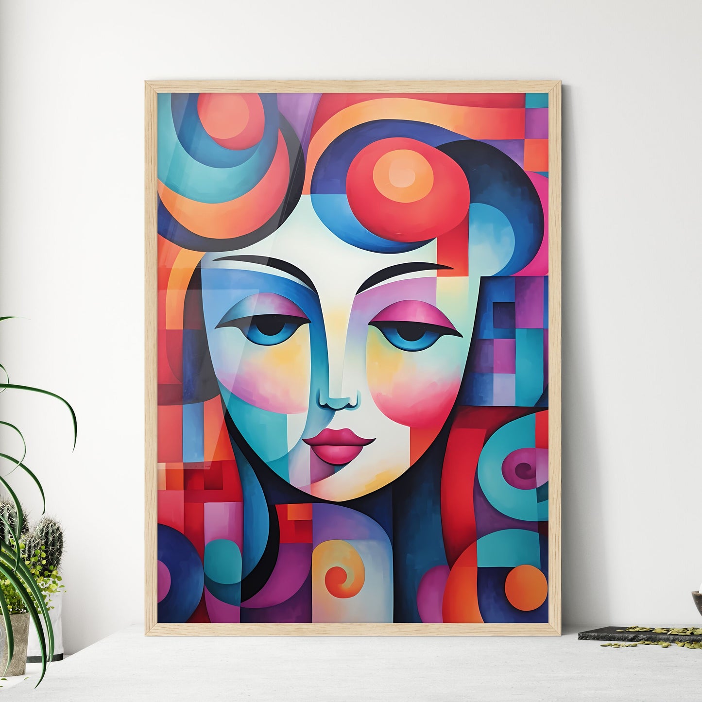 Painting Of A Womans Face Art Print Default Title