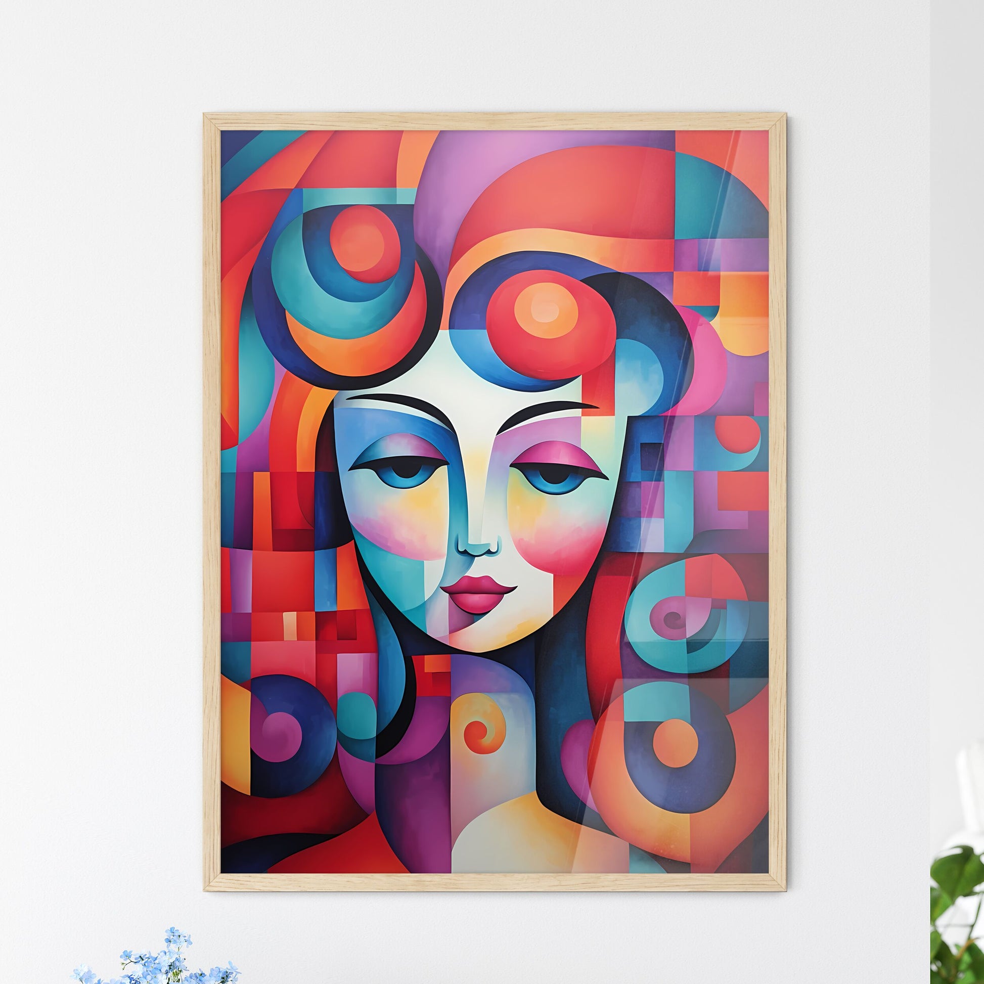 Painting Of A Womans Face Art Print Default Title