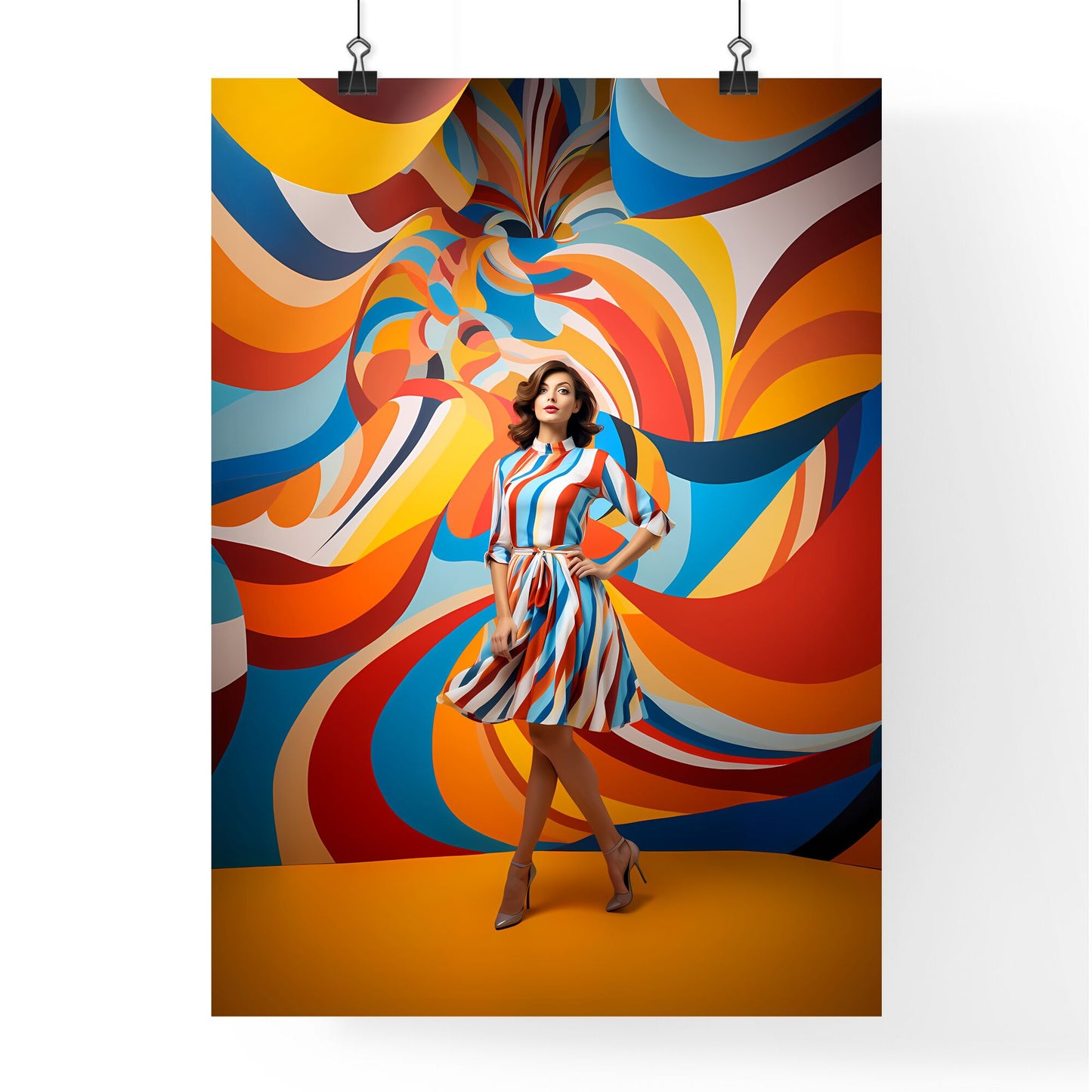 A Woman In A Dress Art Print Default Title