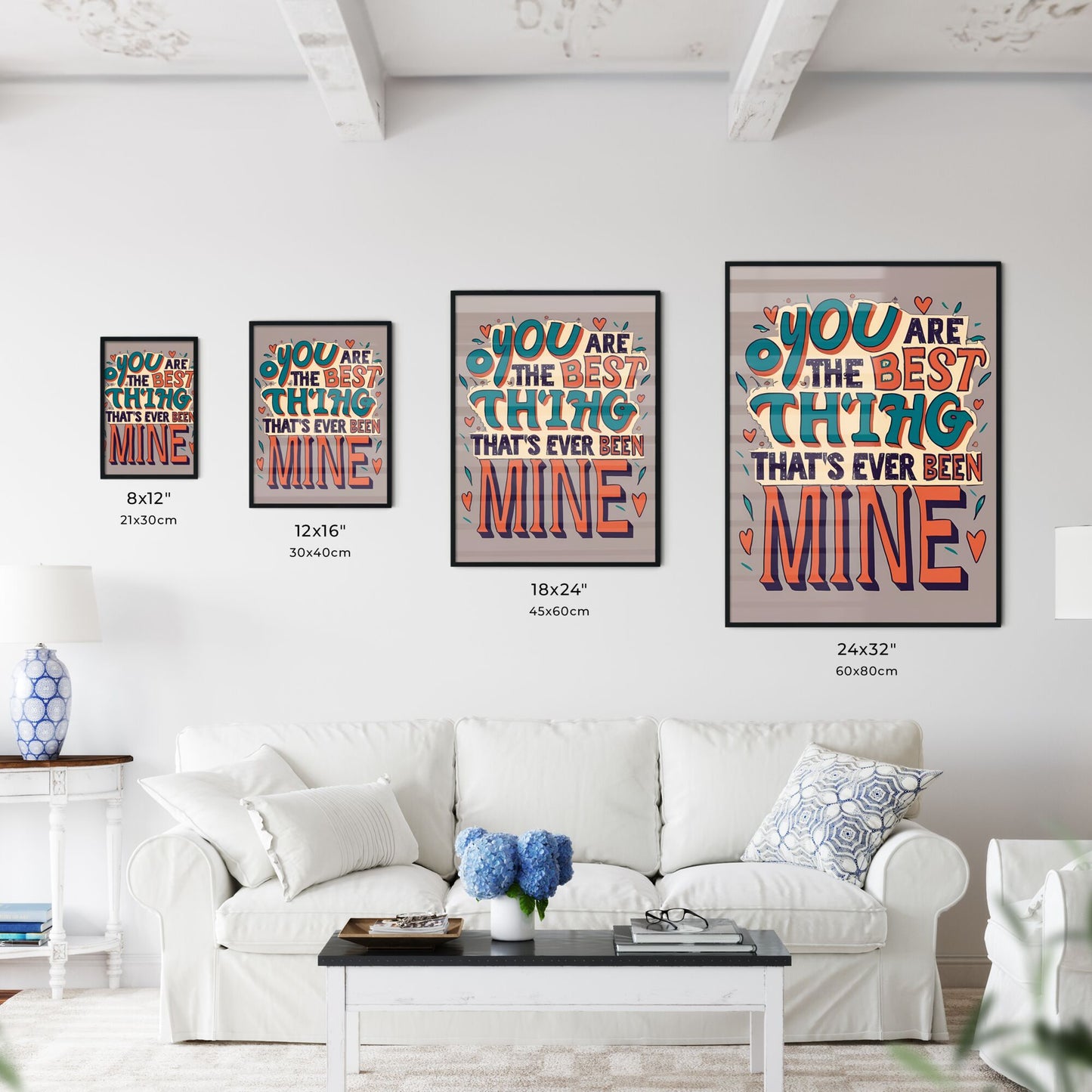 You Are The Best Thing Thats Ever Been Mine - A Colorful Text On A Grey Background Art Print Default Title