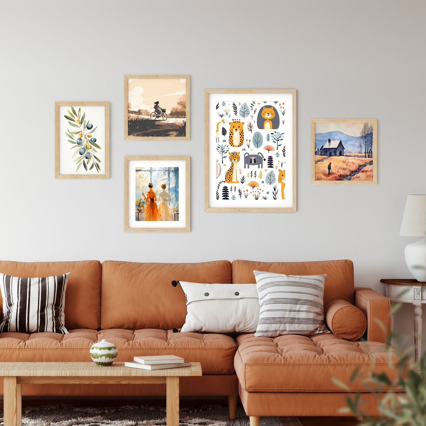 Collection Of Animals And Plants Art Print Default Title